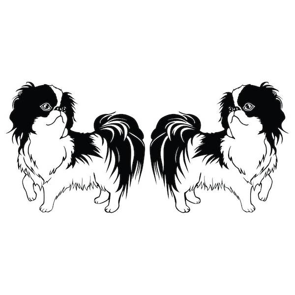 Signmission Japanese Chin Dog Decal, Dog Lover Decor Vinyl Sticker D-18-Japanese Chin - main